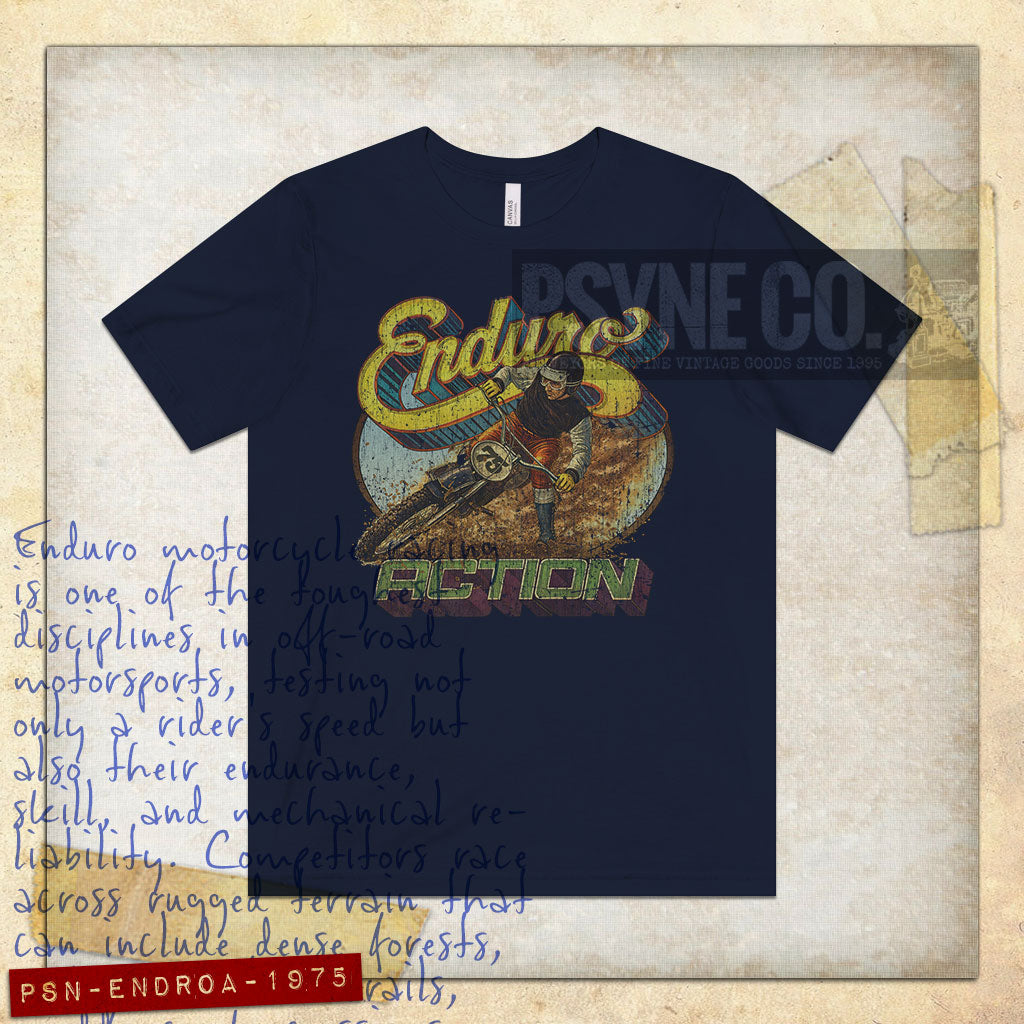 Enduro Action 1975 Vintage Men’s T-Shirt