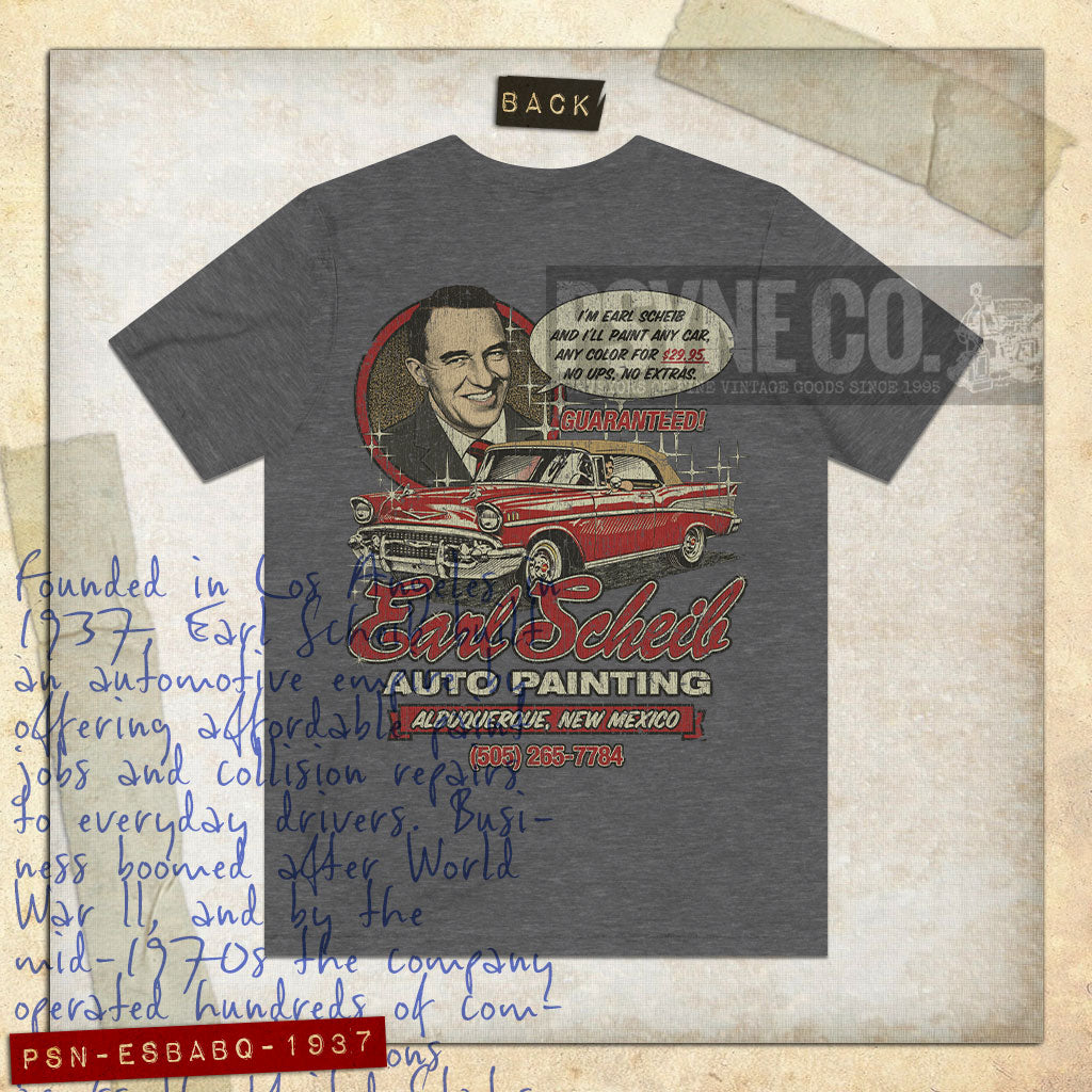 Earl Scheib Albuquerque 1937 F/B Vintage Men's T-Shirt