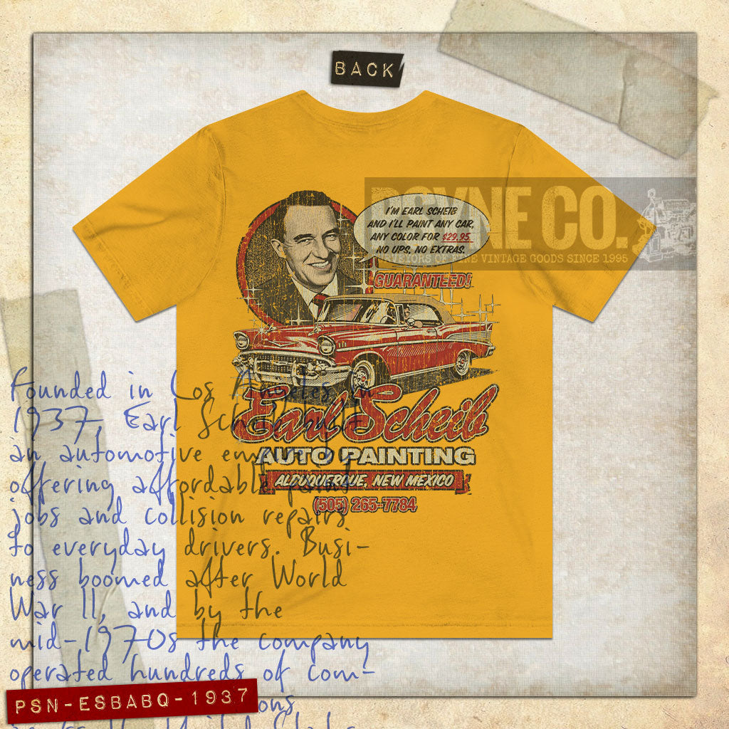 Earl Scheib Albuquerque 1937 F/B Vintage Men's T-Shirt