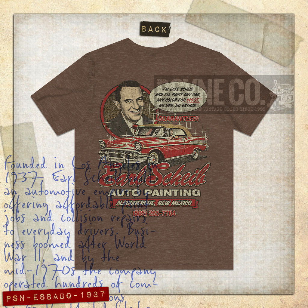 Earl Scheib Albuquerque 1937 F/B Vintage Men's T-Shirt