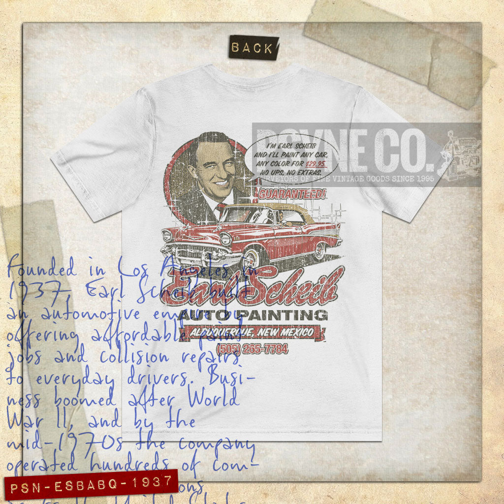 Earl Scheib Albuquerque 1937 F/B Vintage Men's T-Shirt