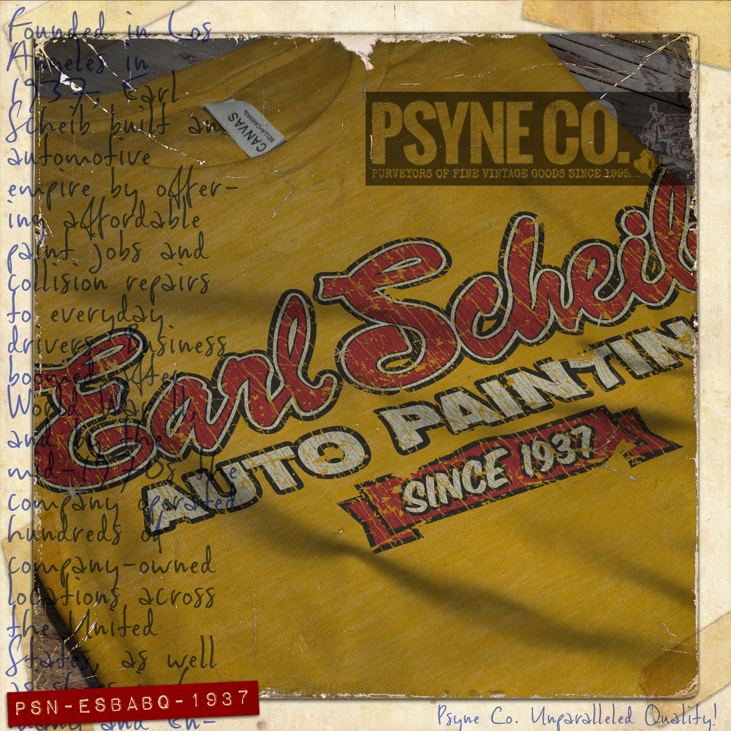 Earl Scheib Auto Painting 1937 Vintage Men's T-Shirt