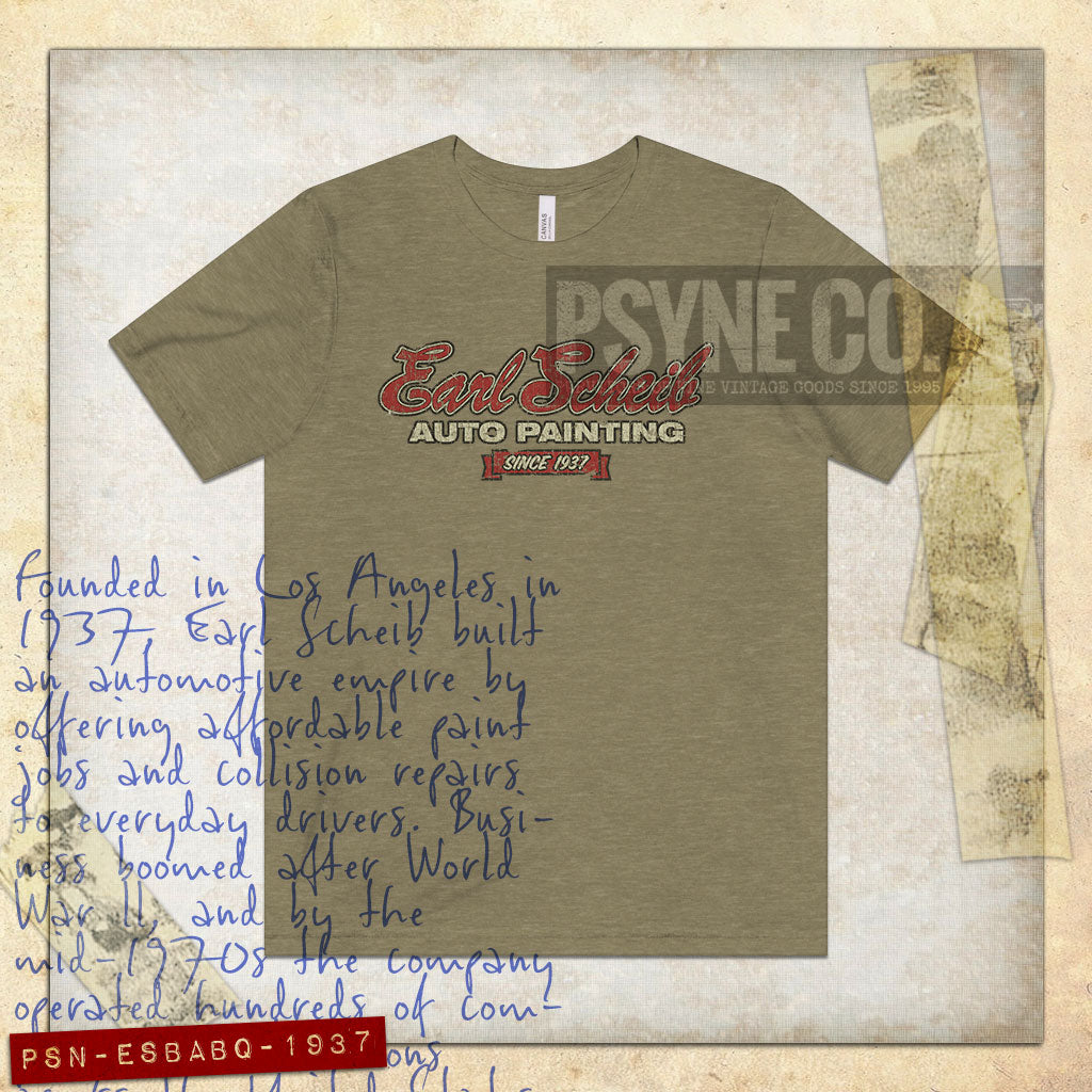 Earl Scheib Auto Painting 1937 Vintage Men's T-Shirt
