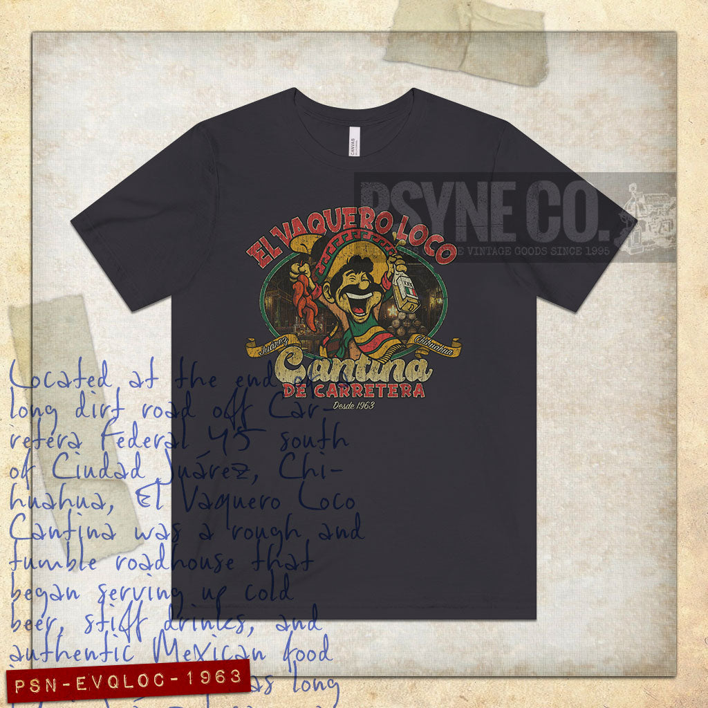 El Vaquero Loco Cantina 1963 Vintage Men's T-Shirt