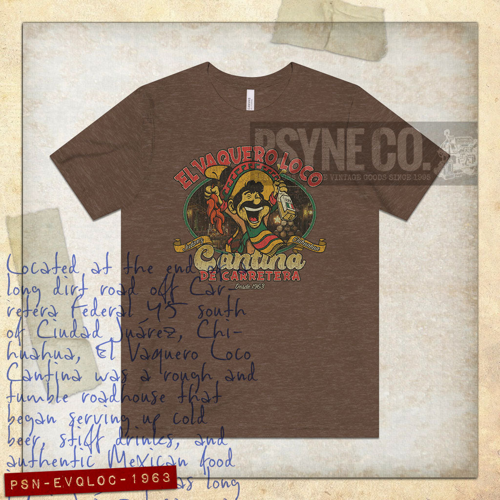 El Vaquero Loco Cantina 1963 Vintage Men's T-Shirt