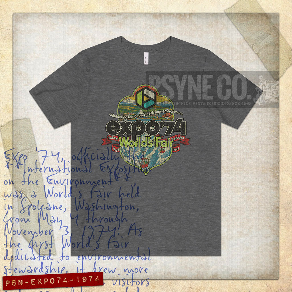 Expo 74 World's Fair Crest 1974 Vintage Men’s T-Shirt