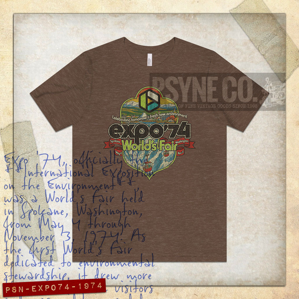 Expo 74 World's Fair Crest 1974 Vintage Men’s T-Shirt