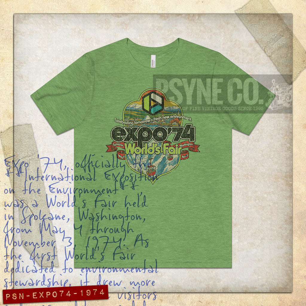 Expo 74 World's Fair Crest 1974 Vintage Men’s T-Shirt