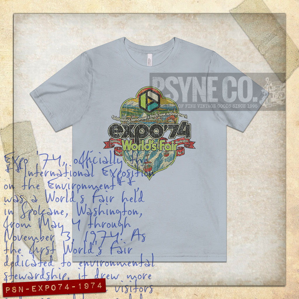 Expo 74 World's Fair Crest 1974 Vintage Men’s T-Shirt
