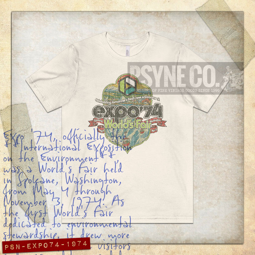 Expo 74 World's Fair Crest 1974 Vintage Men’s T-Shirt