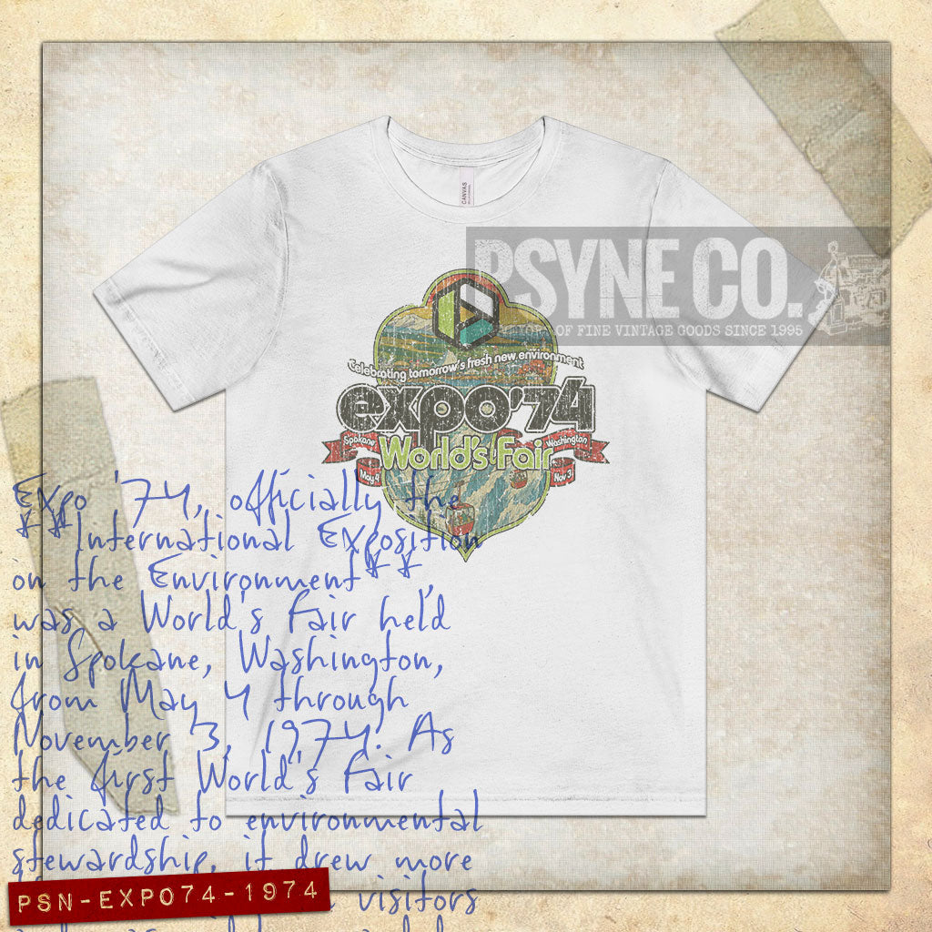 Expo 74 World's Fair Crest 1974 Vintage Men’s T-Shirt