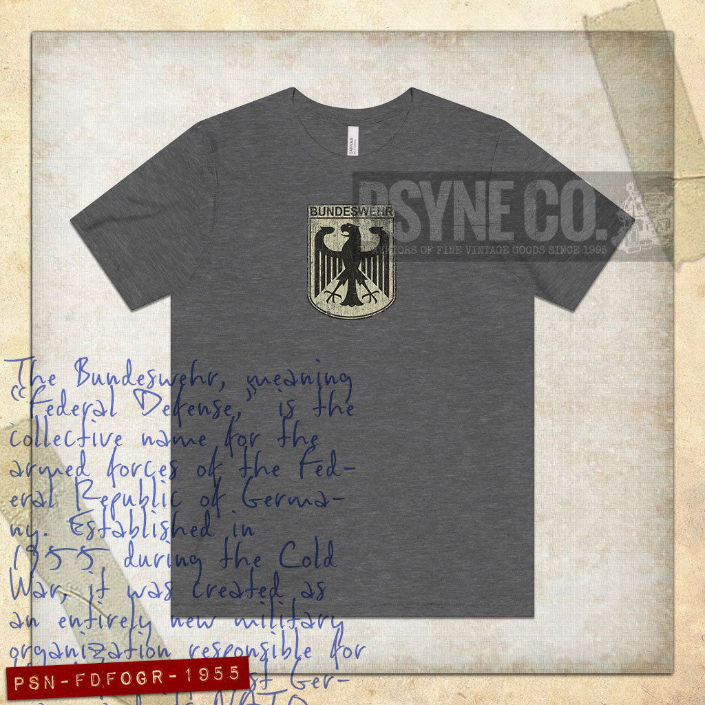 Federal Defense Forces of Germany 1955 Vintage Men's T-Shirt