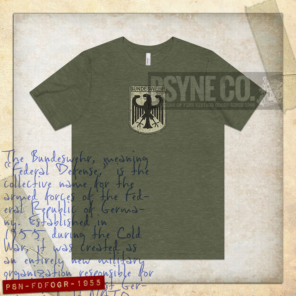 Federal Defense Forces of Germany 1955 Vintage Men's T-Shirt