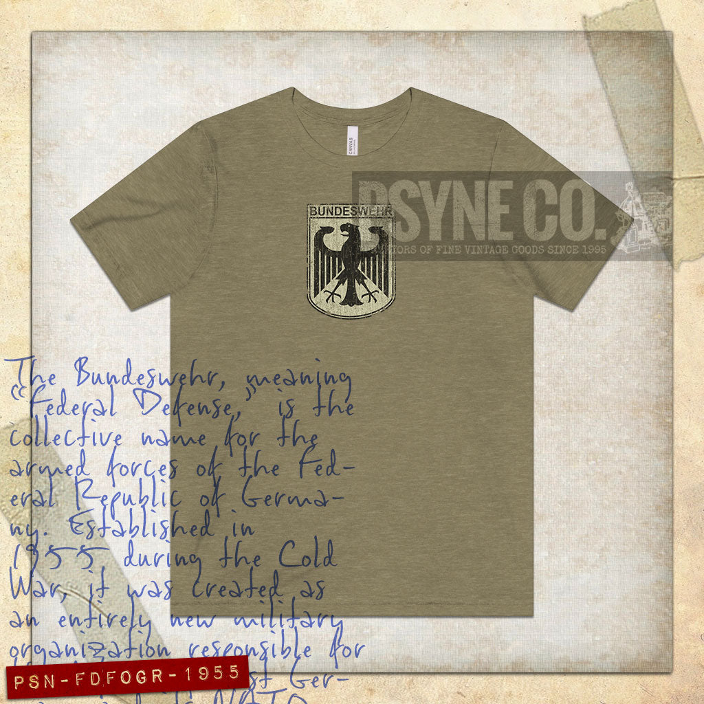 Federal Defense Forces of Germany 1955 Vintage Men's T-Shirt