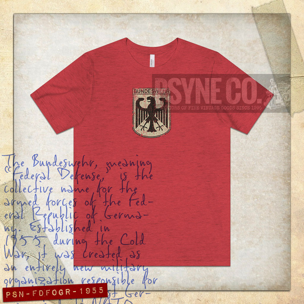Federal Defense Forces of Germany 1955 Vintage Men's T-Shirt