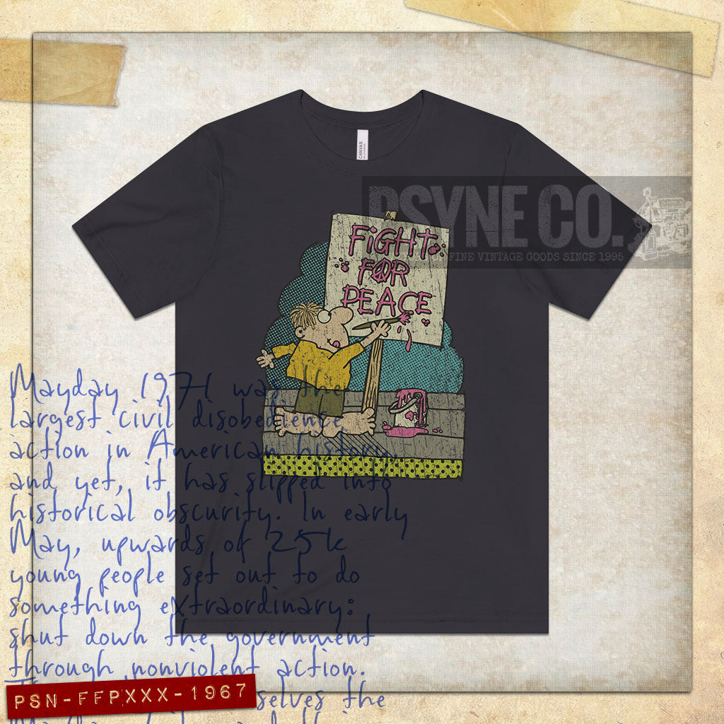 Fight For Peace 1971 Vintage Men's T-Shirt