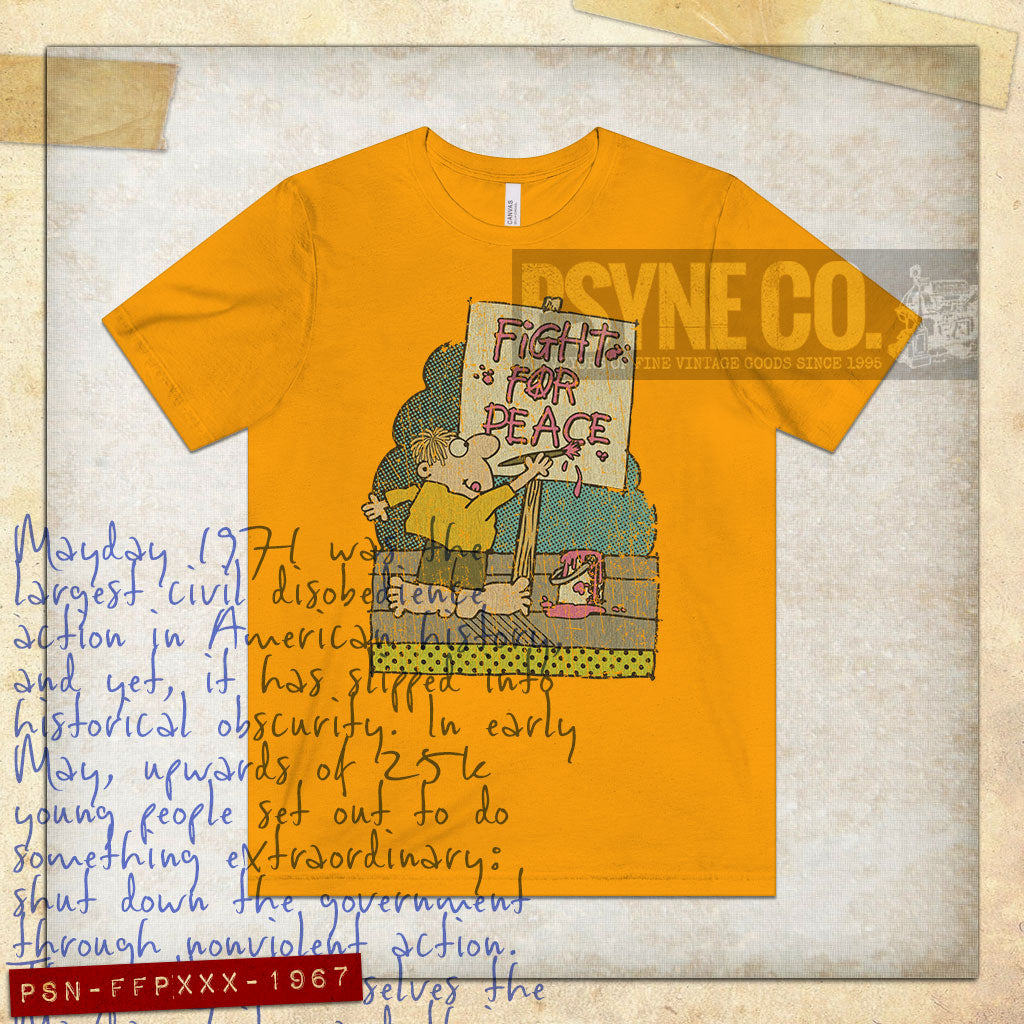 Fight For Peace 1971 Vintage Men's T-Shirt
