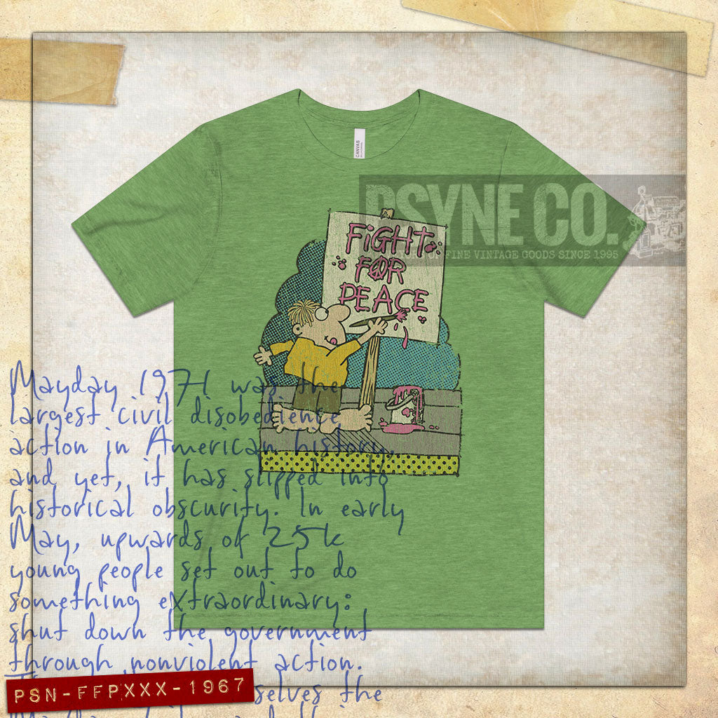 Fight For Peace 1971 Vintage Men's T-Shirt