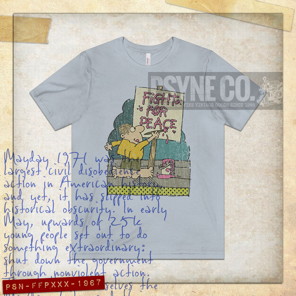 Fight For Peace 1971 Vintage Men's T-Shirt