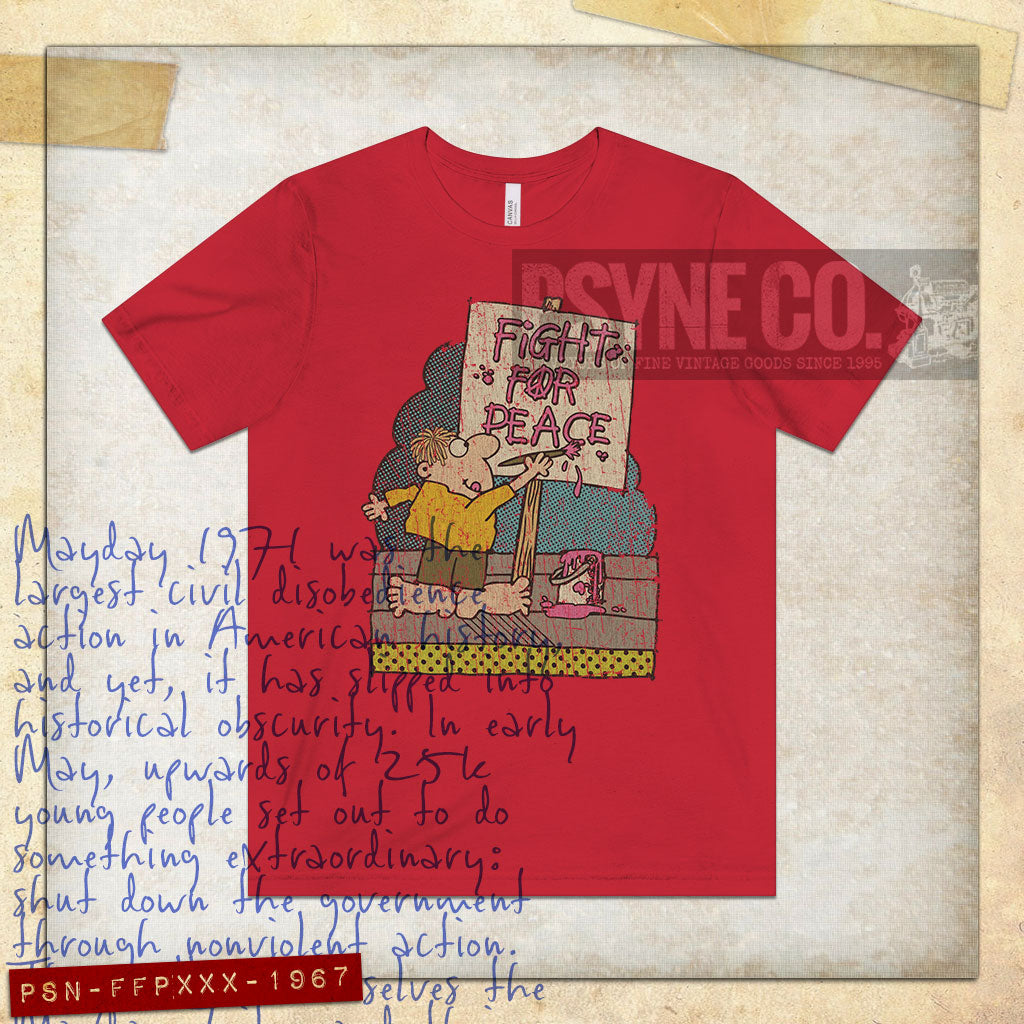 Fight For Peace 1971 Vintage Men's T-Shirt