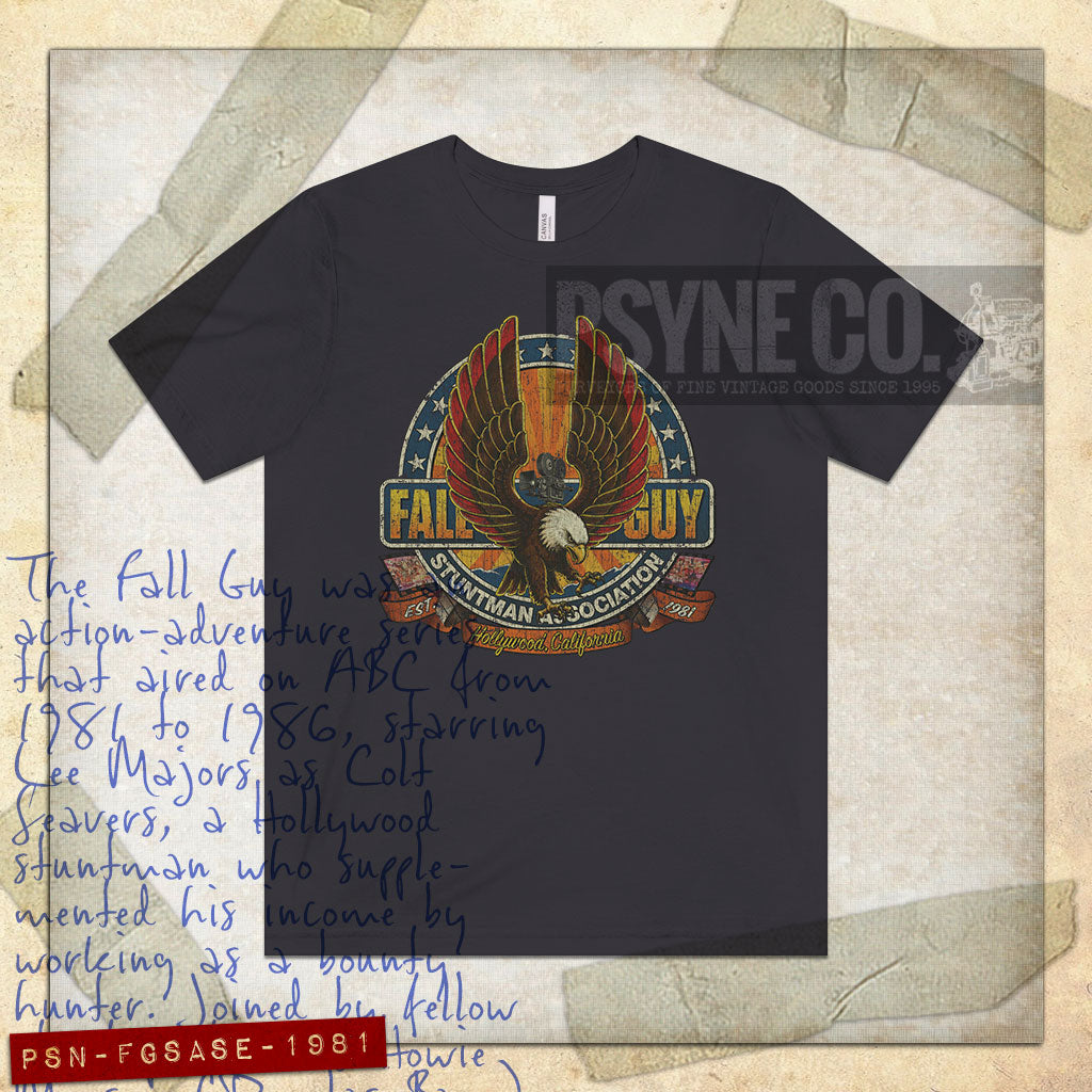 Fall Guy Stuntman Assoc. Screaming Eagle 1981 Vintage Men’s T-Shirt