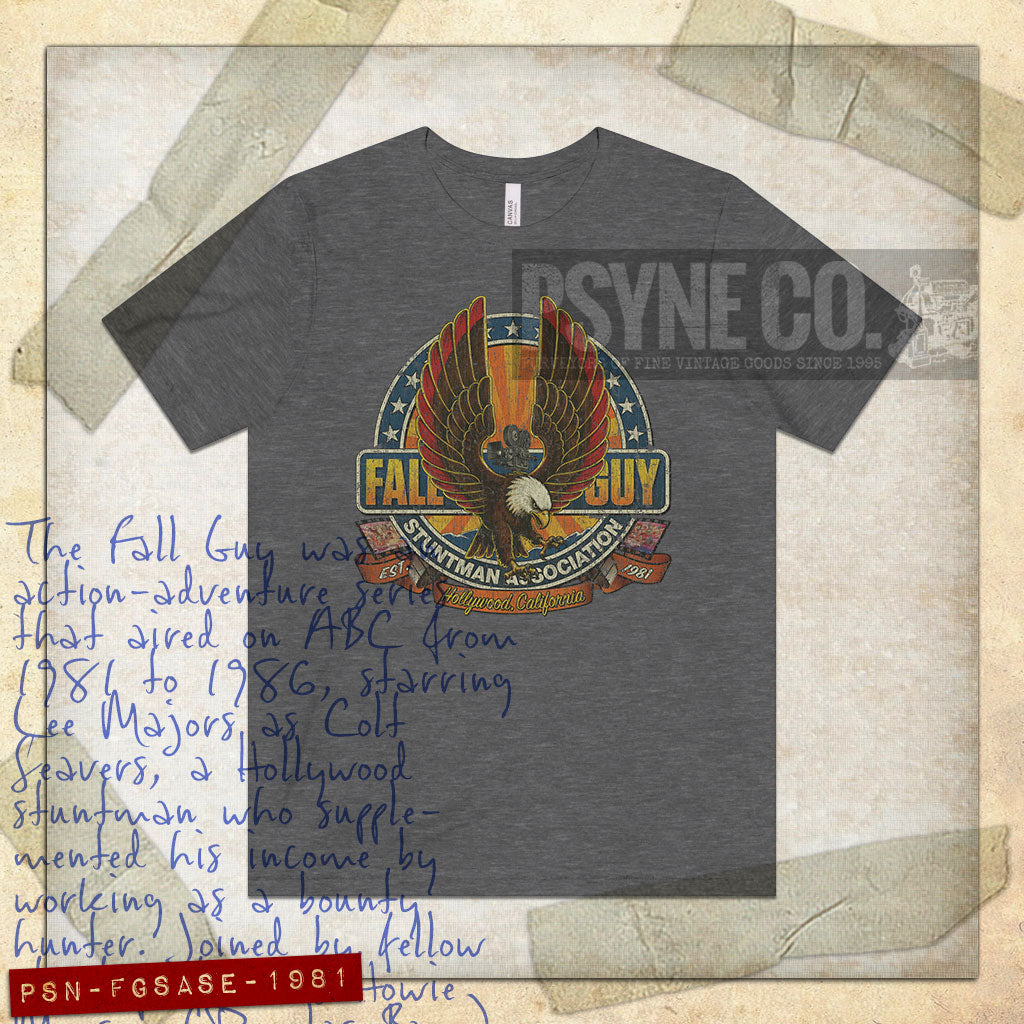 Fall Guy Stuntman Assoc. Screaming Eagle 1981 Vintage Men’s T-Shirt