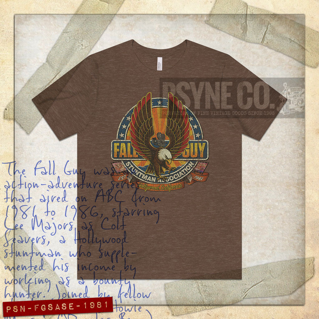 Fall Guy Stuntman Assoc. Screaming Eagle 1981 Vintage Men’s T-Shirt