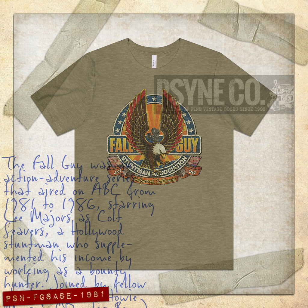 Fall Guy Stuntman Assoc. Screaming Eagle 1981 Vintage Men’s T-Shirt