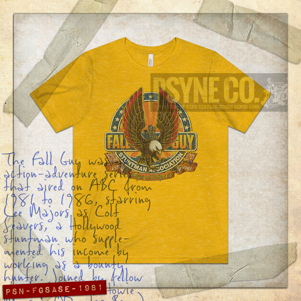 Fall Guy Stuntman Assoc. Screaming Eagle 1981 Vintage Men’s T-Shirt