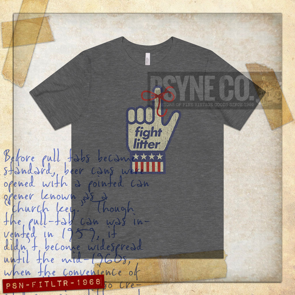 Fight Litter 1968 Vintage Men's T-Shirt