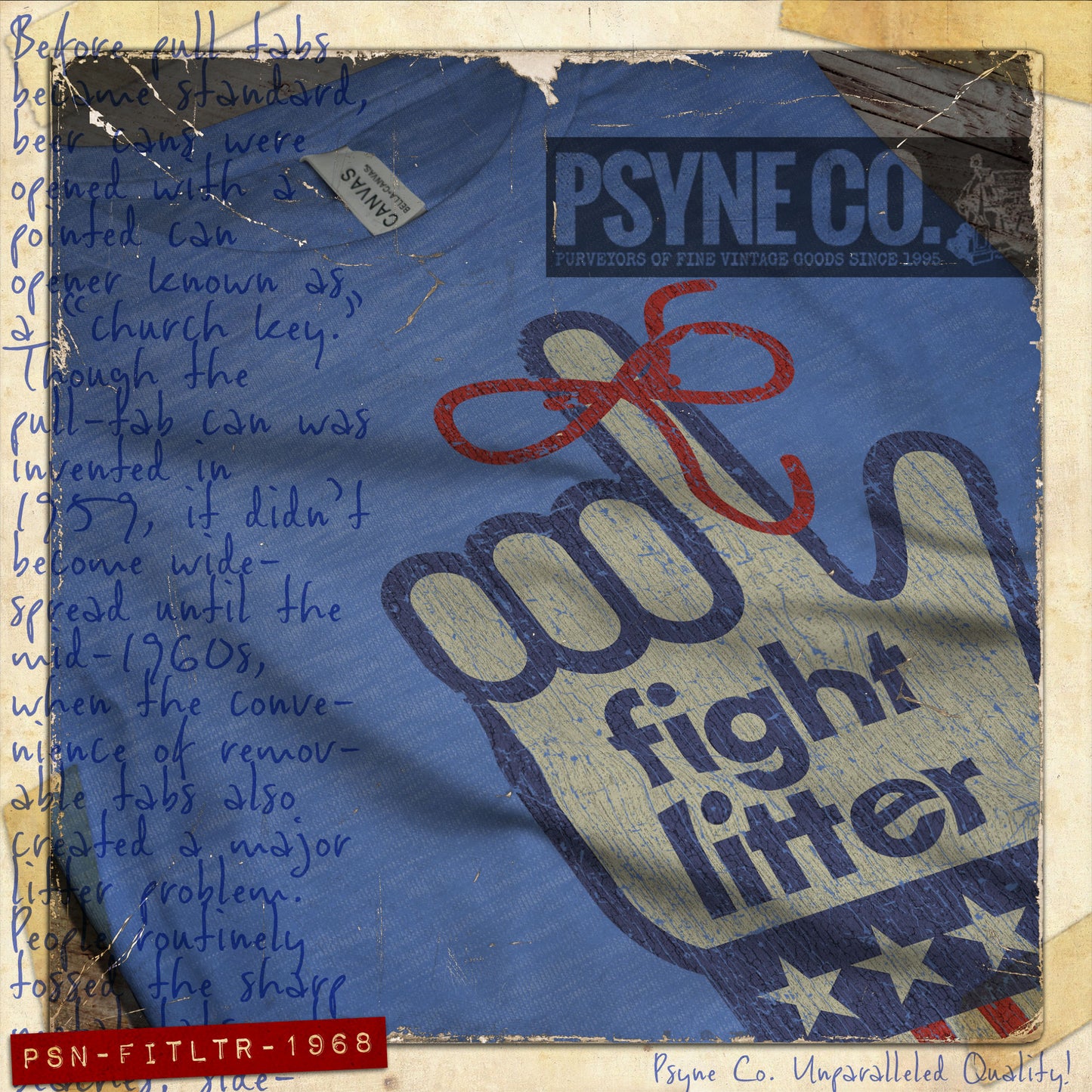 Fight Litter 1968 Vintage Men's T-Shirt