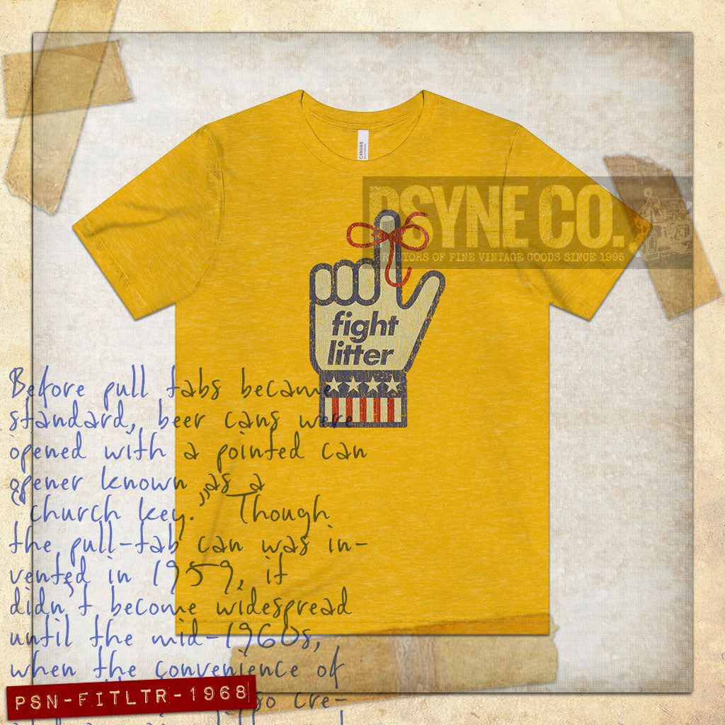 Fight Litter 1968 Vintage Men's T-Shirt