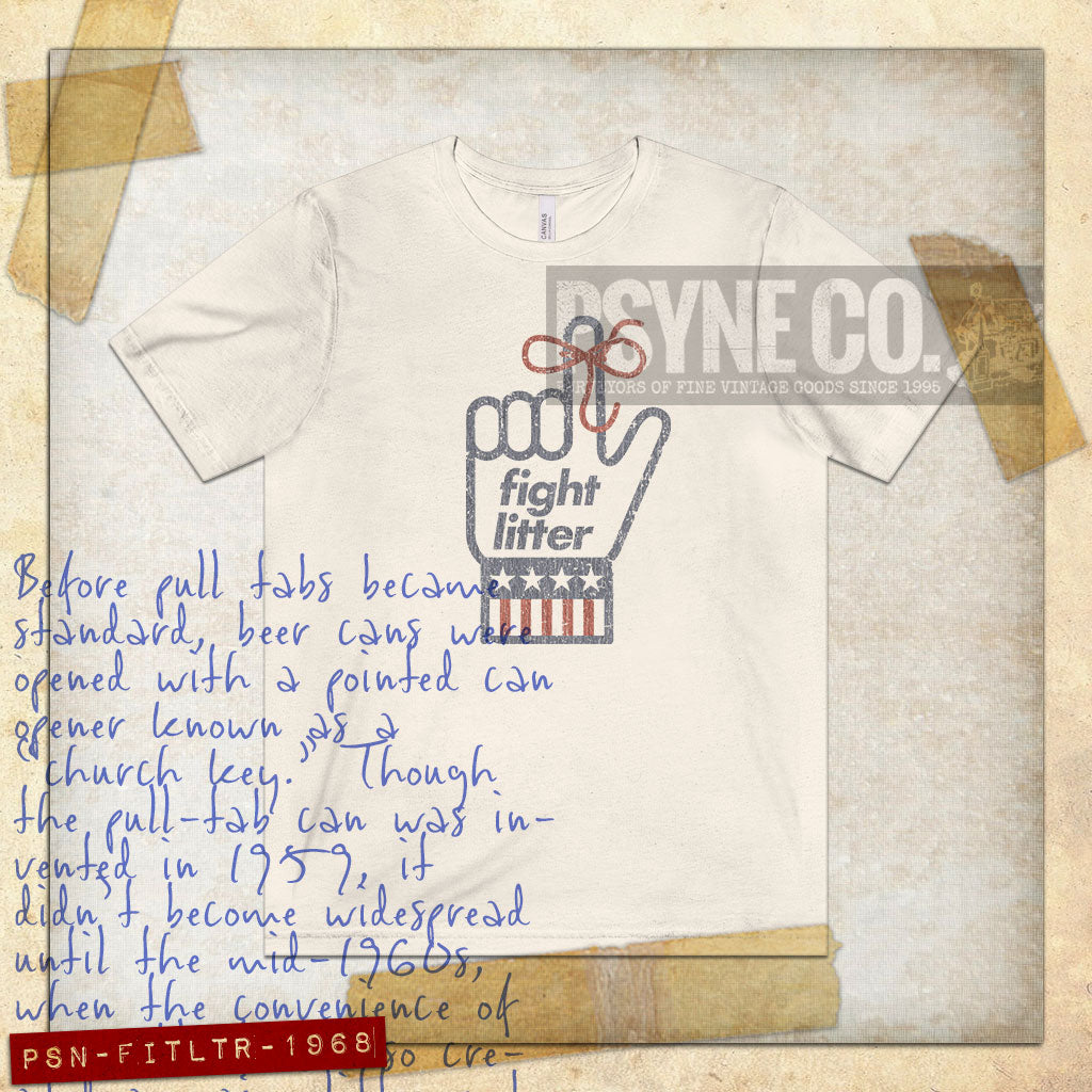 Fight Litter 1968 Vintage Men's T-Shirt