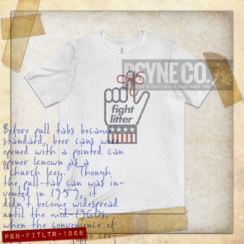 Fight Litter 1968 Vintage Men's T-Shirt