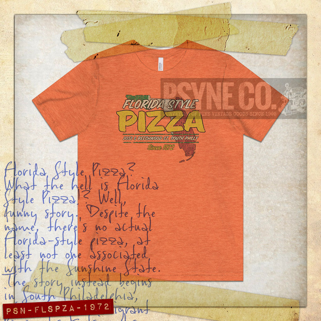 Florida Style Pizza 1972 Vintage Men's T-Shirt