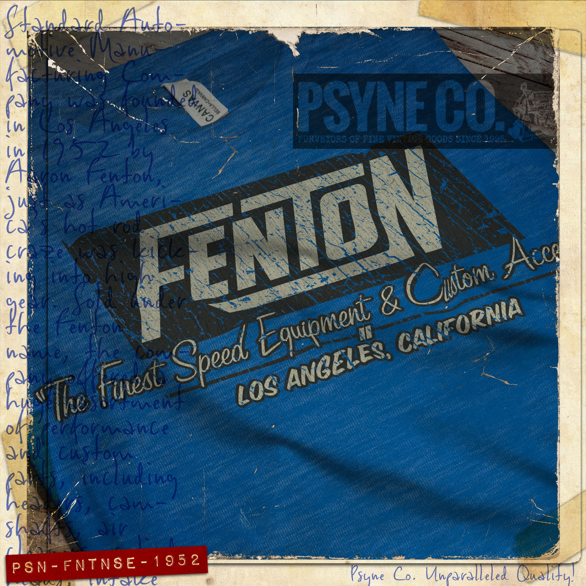 Fenton Speed Equipment 1952 Vintage Men's T-Shirt