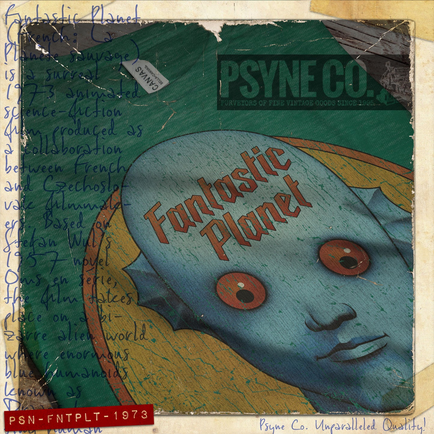 Fantastic Planet 1973 Vintage Men's T-Shirt