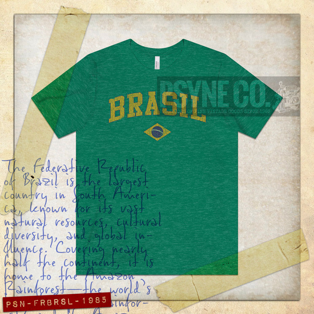 Federative Republic of Brasil 1985 Vintage Men's T-Shirt