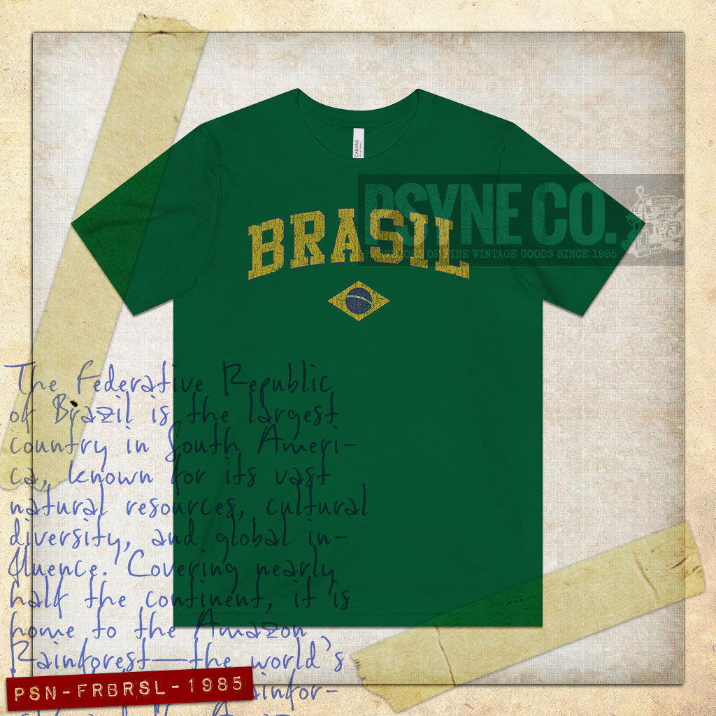 Federative Republic of Brasil 1985 Vintage Men's T-Shirt