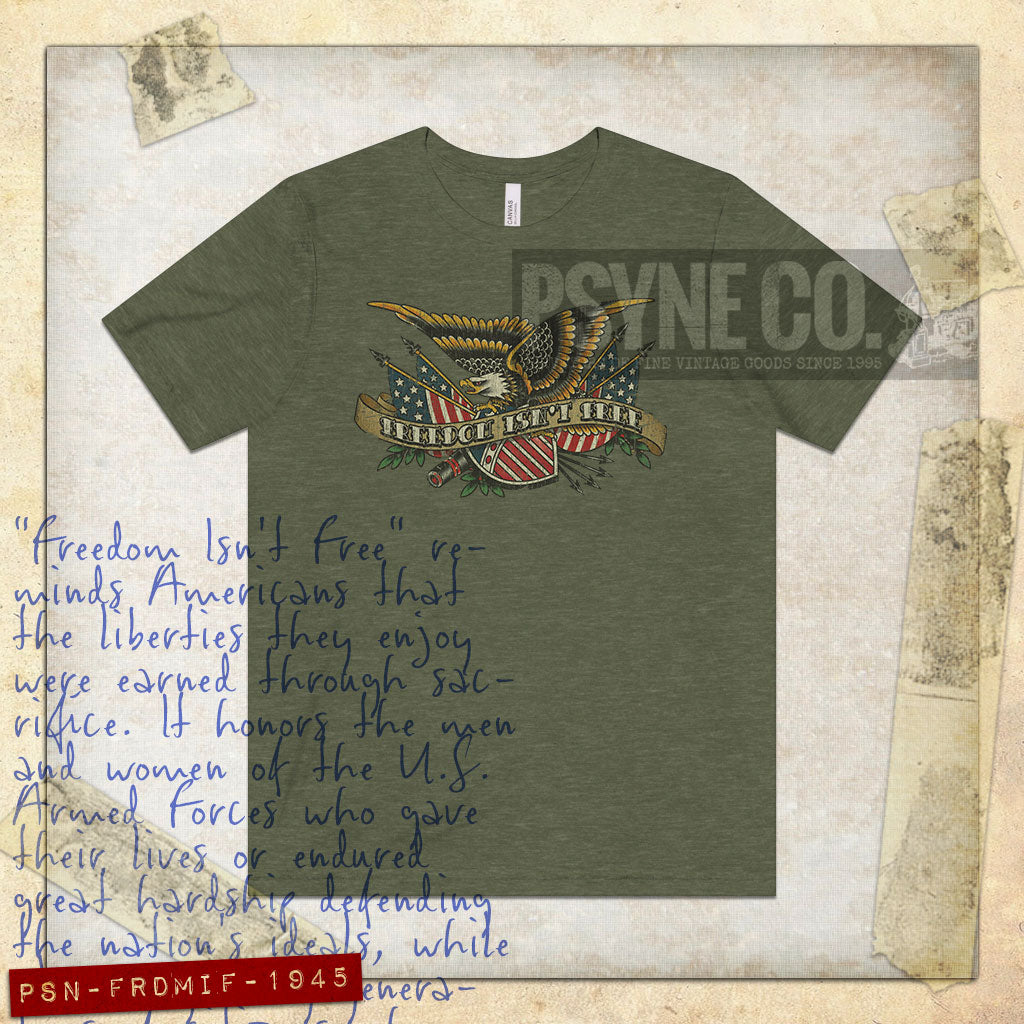 Freedom Isn't Free 1945 Vintage Men’s T-Shirt