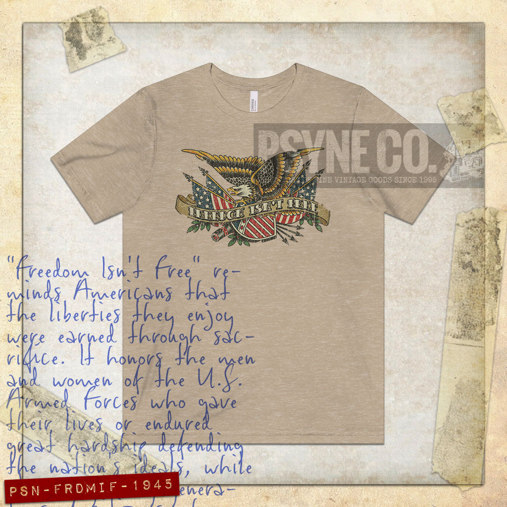 Freedom Isn't Free 1945 Vintage Men’s T-Shirt