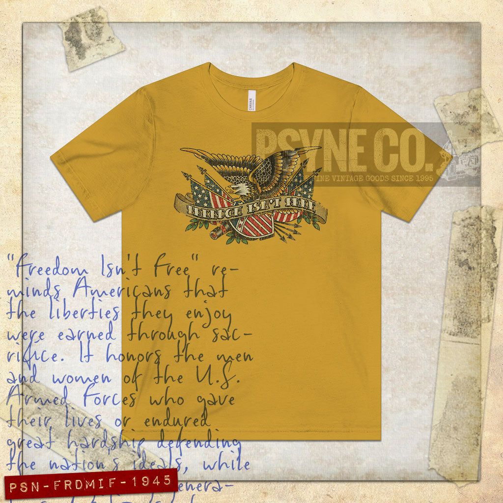 Freedom Isn't Free 1945 Vintage Men’s T-Shirt