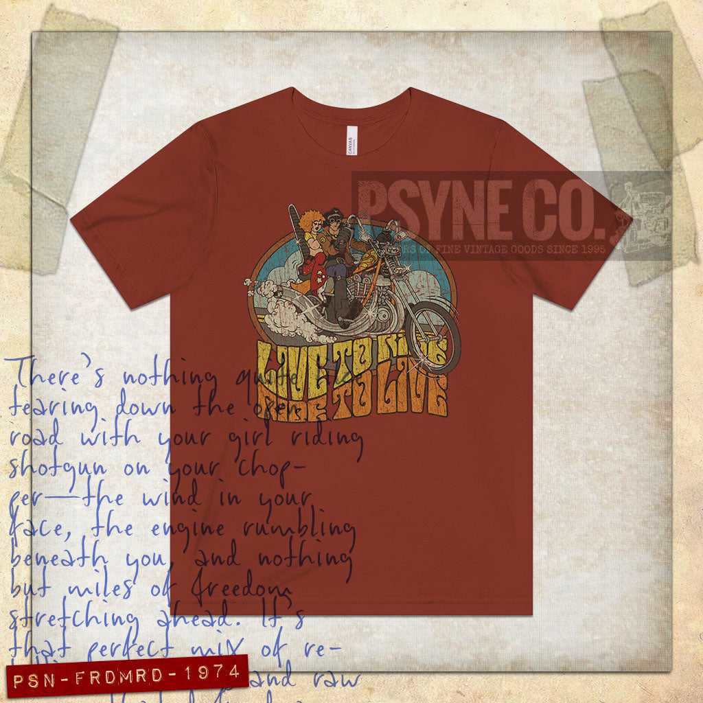 Freedom Rider 1974 Vintage Men's T-Shirt