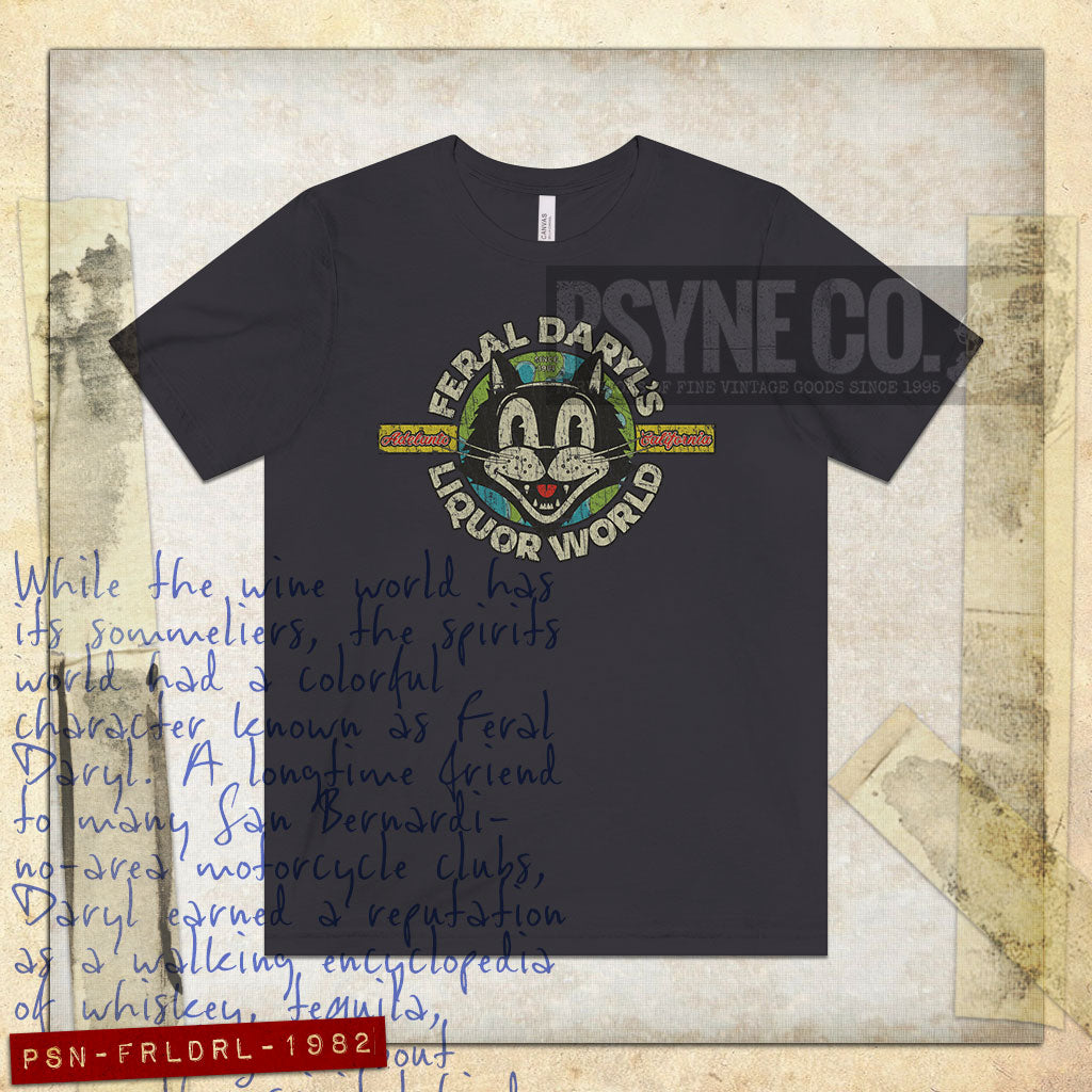 Feral Daryl’s Liquor World 1982 Vintage Men’s T-Shirt