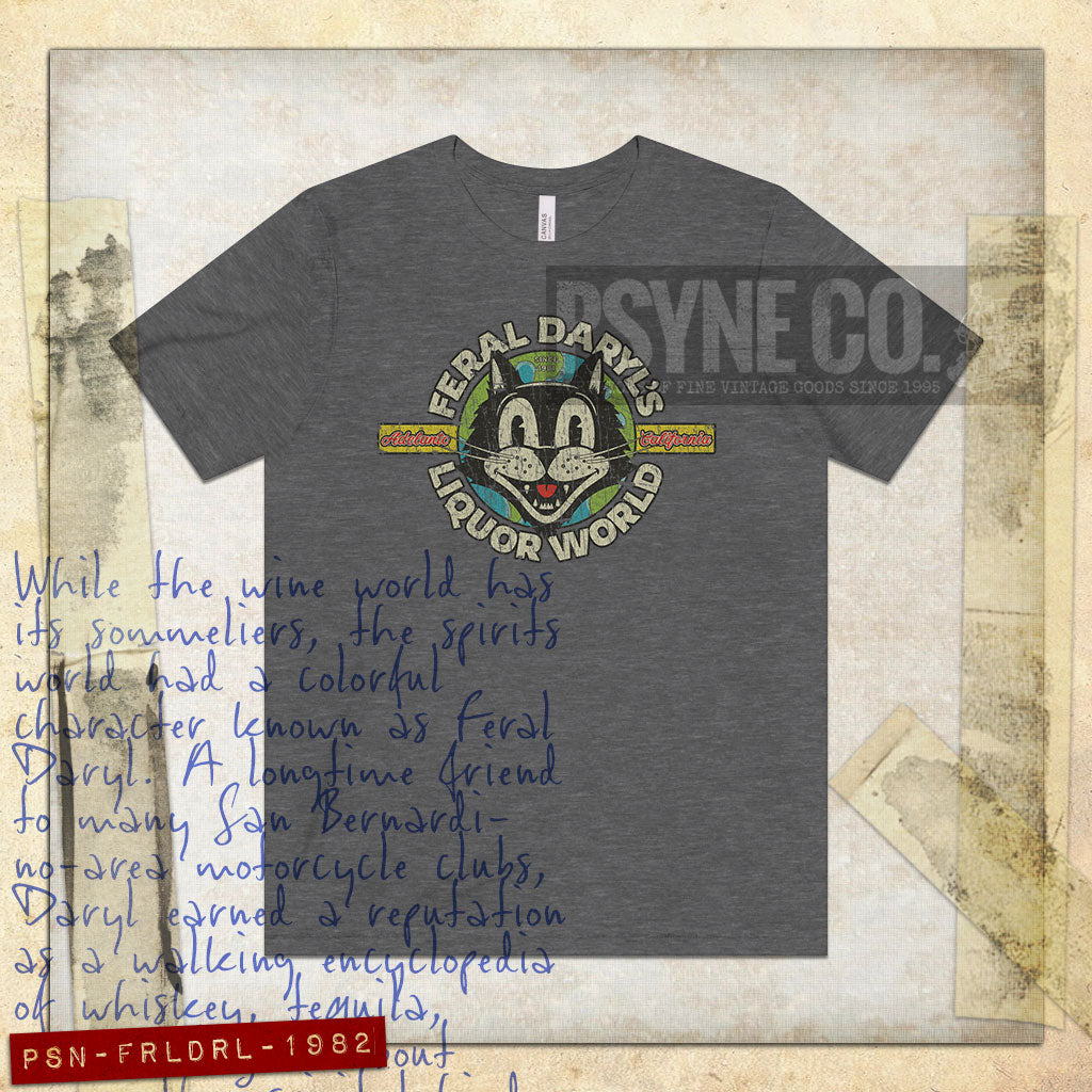 Feral Daryl’s Liquor World 1982 Vintage Men’s T-Shirt