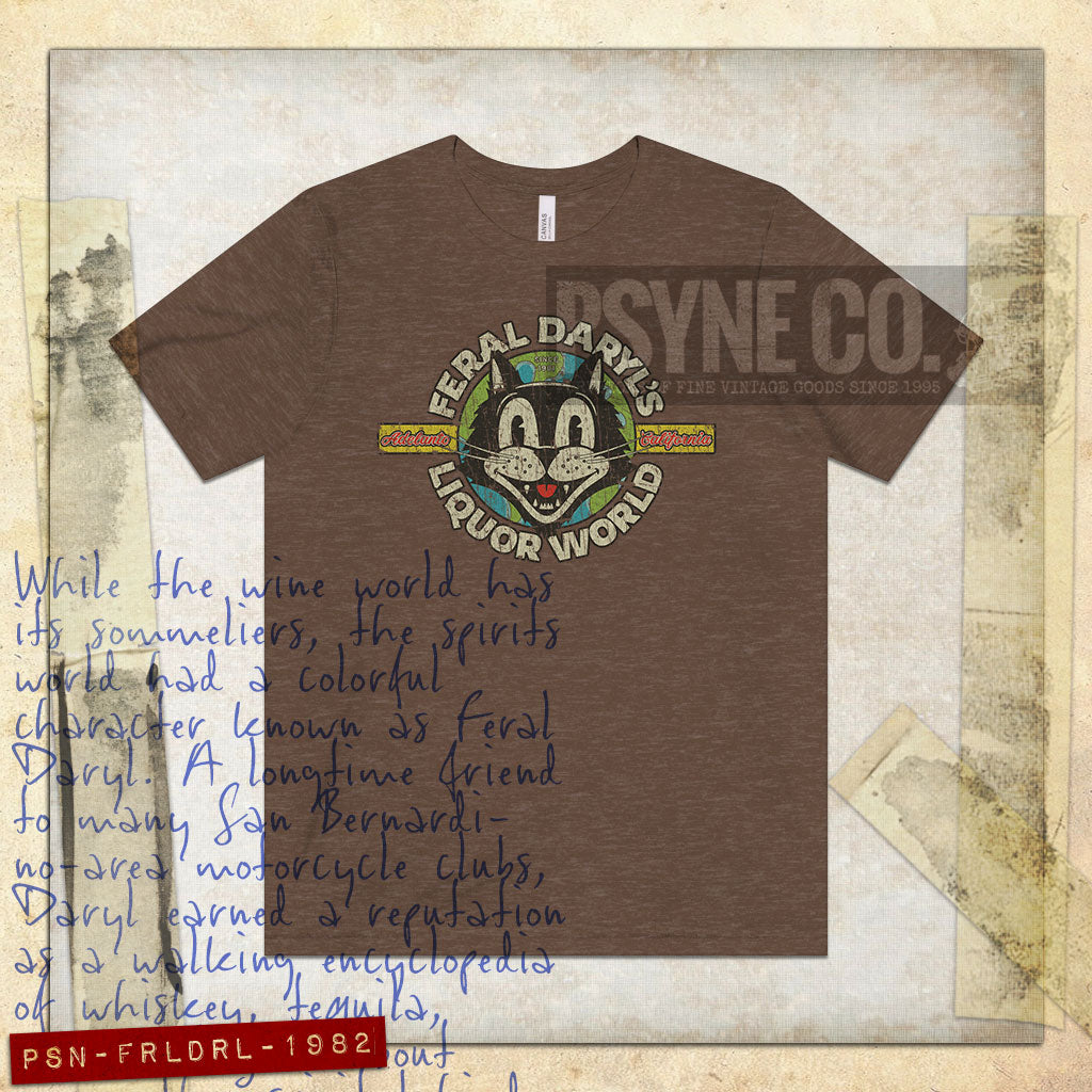 Feral Daryl’s Liquor World 1982 Vintage Men’s T-Shirt