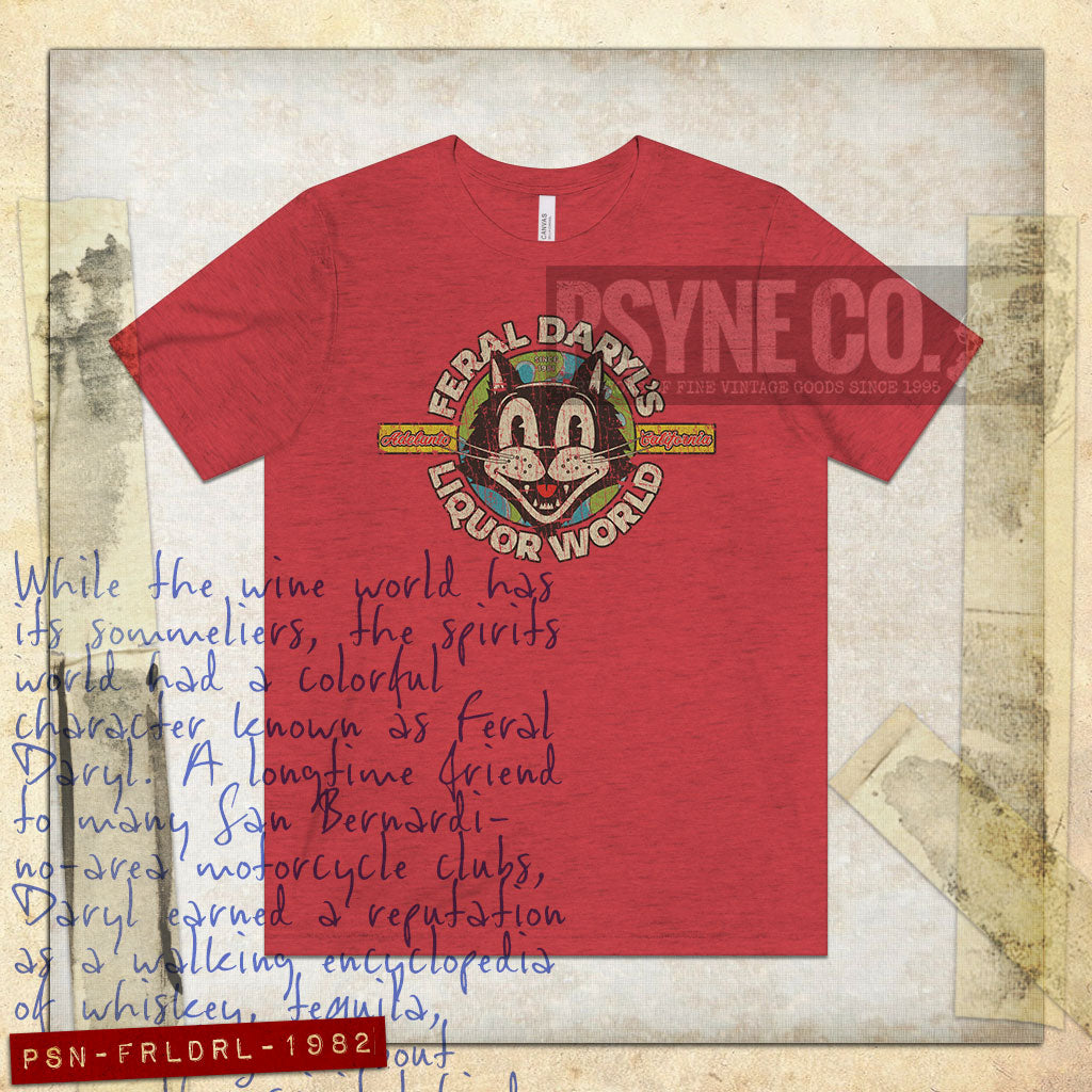 Feral Daryl’s Liquor World 1982 Vintage Men’s T-Shirt
