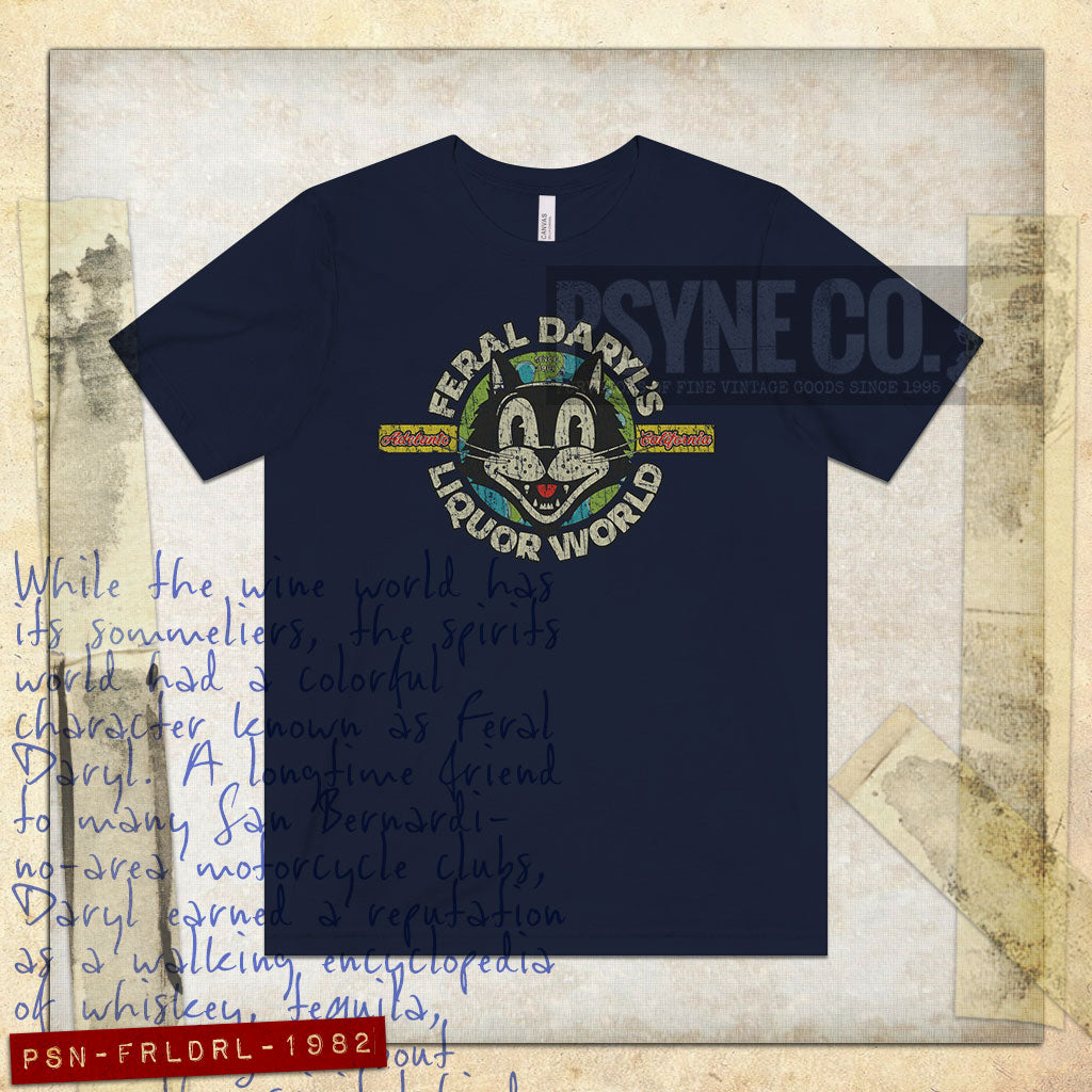 Feral Daryl’s Liquor World 1982 Vintage Men’s T-Shirt