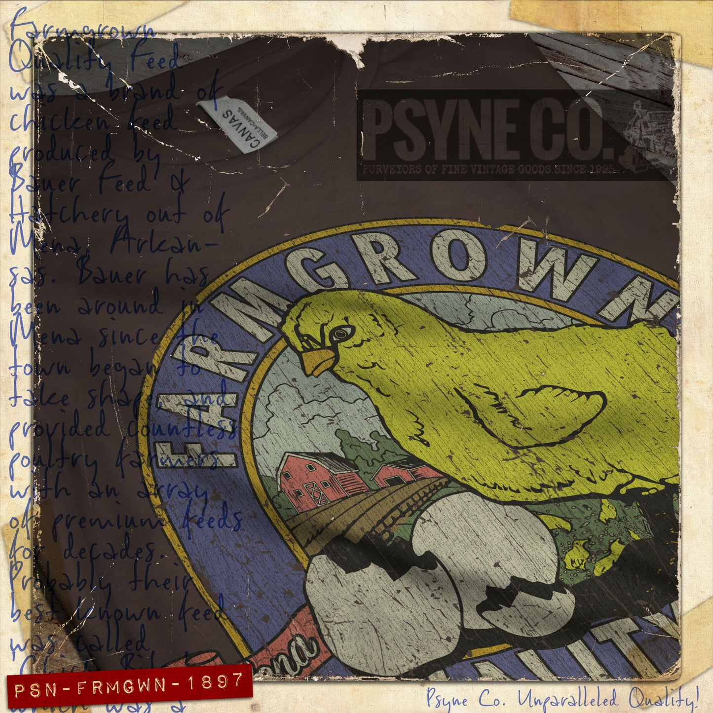 Farmgrown Quality Feed 1897 Vintage Men's T-Shirt
