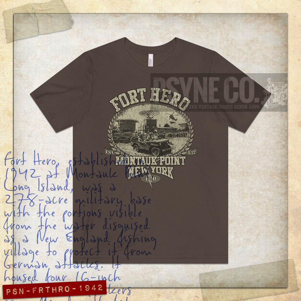 Fort Hero Montauk 1942 Vintage Men's T-Shirt